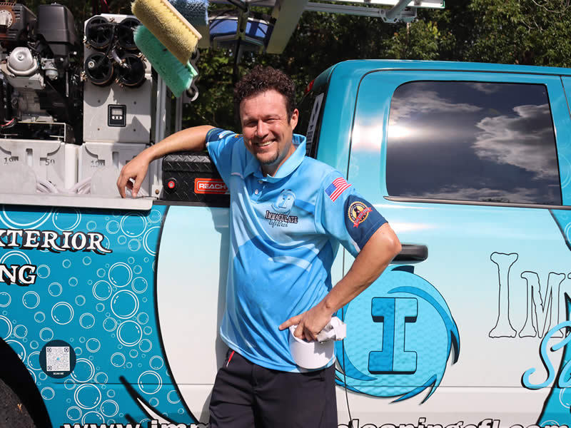 Joseph Boyer, the CEO of Immaculate Softwash